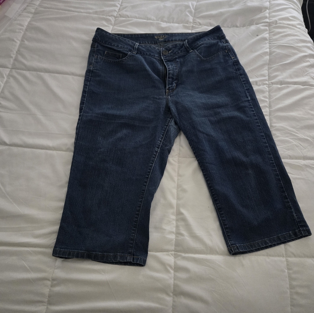 Riders by Lee Women's Blue Cropped Jeans